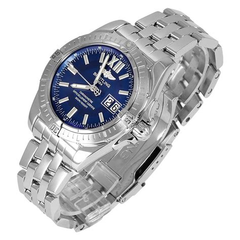 breitling galactic 44|breitling galactic 41 blue dial.